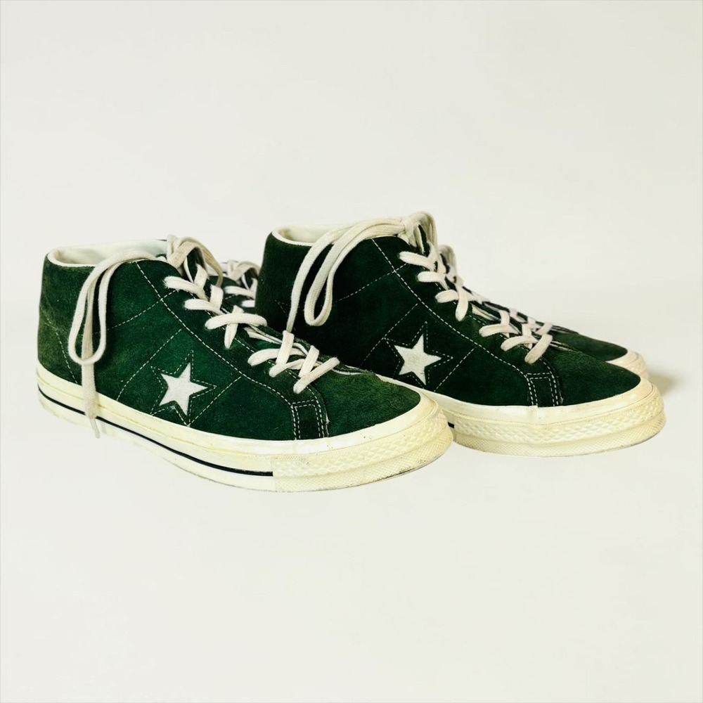 Converse One Star Mid Shadow Fir Green Suede Sneakers Men's 9.5 157700C